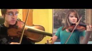 A Whole New World Violin Cover Duet with JTehAnonymous [upl. by Htiek]