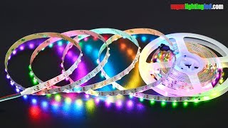 Side Emitting SK6812 DC5V 60LEDsm Addressable RGB LED Strip Lights  240 4020SMDs [upl. by Assiram88]