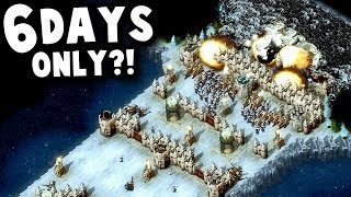 ONLY 6 DAYS to hold against THIS MASSIVE ZOMBIE HORDE  They Are Billions Custom Map Gameplay [upl. by Ynos]