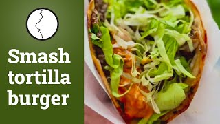 Smash tortilla burger  Těhotnej kuchař [upl. by Epilef786]