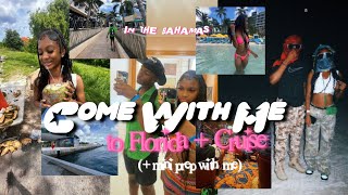 come with me to my trip to florida  cruise  Bahamas   mini prep with me  timia [upl. by Adym]