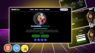 Make a Portfolio Website Using HTML CSS amp JavaScript In 2024 HTML CSS JS Portfolio Website [upl. by Adebayo]