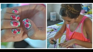 ¡Uñas de rosas con Nanny by Nosotras [upl. by Fransisco741]