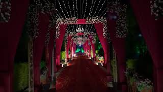 शादी की decoration ideas  wedding decoration ideas for stage wedding shortsfeed viralvideo [upl. by Lenes]