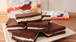 Milchschnitte Rezept  selbst machen  einfach  Nachgemacht Original trifft Sally  Sallys Welt [upl. by Vina]