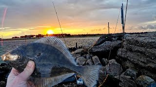 Nachtangeln auf Plattfisch an der Ostsee  Schlafen auf der Mole [upl. by Ulphi]