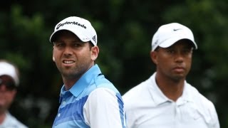 Tiger Woodss blunt response to Sergio García question [upl. by Notak]