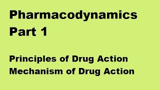 Pharmacodynamics Part 1  Basics [upl. by Kaylil]