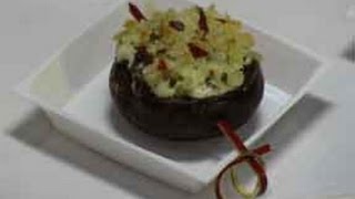 Stuffed Mushroom  Show Me The Curry Appetizers Recipe [upl. by Ecyarg]