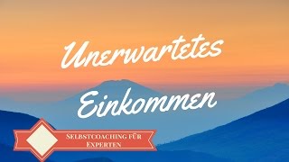 EFT  Klopftherapie für Unerwartetes Einkommen [upl. by Tihw]