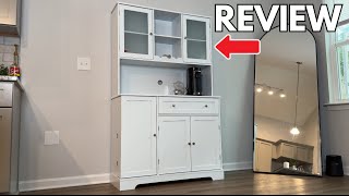 HOSTACK Kitchen Pantry Storage Cabinet  Full Review [upl. by Vinnie]