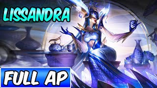 FULL AP LISSANDRA MID GAMEPLAY  PRESTIGE PORCELAIN LISSANDRA  Build amp Runes  League of Legends [upl. by Dugas]