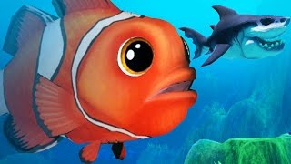 GIANT CLOWN FISH VS GREAT WHITE SHARK  Feed and Grow Fish  Part 26  Pungence [upl. by Enerual]