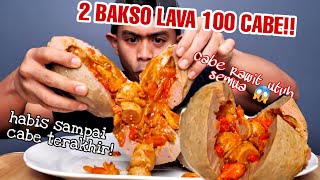 GILAMUKBANG 2 BAKSO LAVA LEVEL 100 CABE RAWIT TERPEDES DIDUNIA [upl. by Candy]