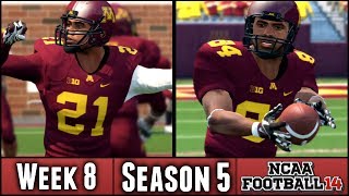 NCAA Football 14 Dynasty Week 8 vs 16 Northwestern Season 5 [upl. by Ennaxxor921]