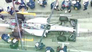 Williams F1 Botched Pitstop  2015 Austrian GP [upl. by Garda]