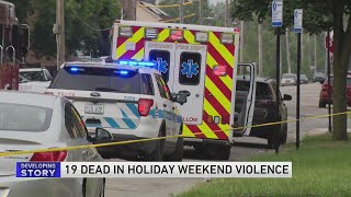 Nearly 100 shot 19 fatally in shootings over Fourth of July weekend in Chicago [upl. by Arammahs]