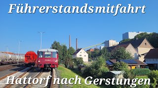 Führerstandsmitfahrt von Hattorf nach Gerstungen Werratalbahn [upl. by Llehcor]