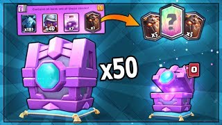 OPENING x50 NEW FORTUNE CHESTS PREDICT LEGENDARIES  Clash Royale  NEW FORTUNE MASS CHEST OPENING [upl. by Llig47]