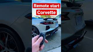 Remote start  Corvette C8 Convertible 3LT Z51 shorts [upl. by Nodlehs]