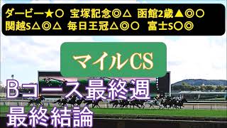 マイルチャンピオンシップ2024 最終結論 穴を開けるのは前か後ろか？ [upl. by Sucul]