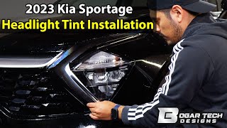 2023 Kia Sportage Headlight Tint Installation [upl. by Lap]