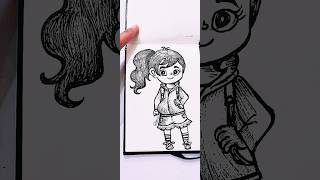 DIV cartoon character easy drawing ideas art drawing viralvideo status shorts bts youtube [upl. by Vince]