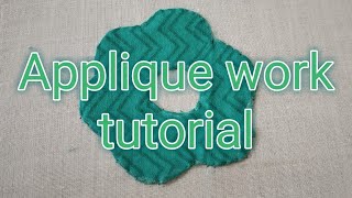 Applique work  Patch work  Reverse applique  Hand embroidery tutorial 6  Antrang Creations [upl. by Cornell]