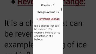 What is Reversible Change Class 6 Science Chapter 6 [upl. by Oitaroh859]