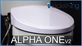 Alpha ONE V2 Bidet Toilet Seat Video Review  BidetKingcom [upl. by Vinaya]