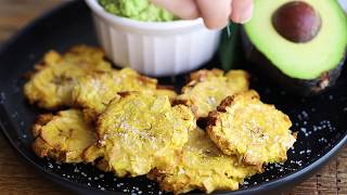 Air Fryer Tostones Twice Air Fried Plantains [upl. by Guilbert]