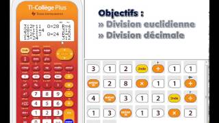 02 division euclidienne et decimale avec la TICollège Plus [upl. by Ytsanyd856]