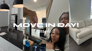 moving out series ep 2  move in day empty apartment tour first night etc [upl. by Elay]