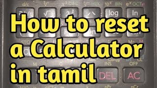 How to Reset a Calculator in tamil CASIO fx991MS mindexpandertv [upl. by Sherye831]