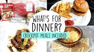 WHATS FOR DINNER  WEEK OF MEALS  EASY DINNER IDEAS amp CROCKPOT MEALS [upl. by Clim]