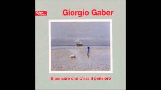 Giorgio Gaber La sedia da spostare 1  CD1 [upl. by Arval]