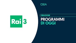 Rai 3  Programmi di oggi [upl. by Caresa]