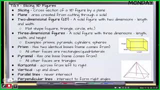 Nov 18th 7th Grade Cross Sections [upl. by Loree745]