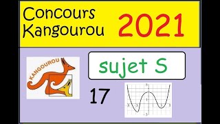 Concours Kangourou 2021 sujet S1ère et Term spé math questions 17 [upl. by Yokum]