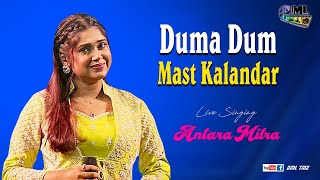 Duma Dum Mast Kalandar  Live Singing  Antara Mitra [upl. by Ennovyhs]