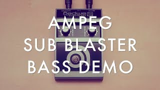 AMPEG SUB BLASTER BASS DEMO [upl. by Chryste]