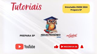 Simuladão ENEM 2024 Prepara SP Me Salva NPE DERSBC 20 [upl. by Sharla]