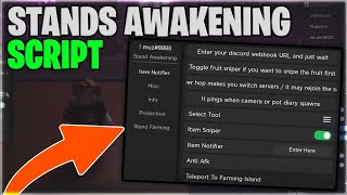 🔮REAPERTW Roblox Stands Awakening Script Auto Farm Items Farm amp Free Stands Pastebin 2023 [upl. by Tiraj]