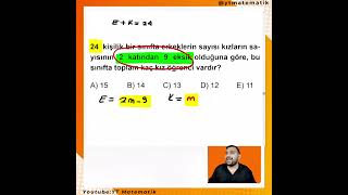 Sayı Problemleri Tip 1 Soru yksmatematik [upl. by Marvella]