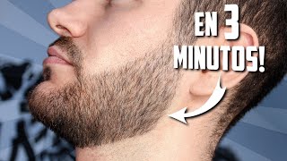 Como ARREGLARTE la BARBA en 3 MINUTOS [upl. by Nitsirk]