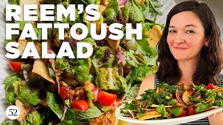 The Most Vibrant Fattoush Salad For Summer  Genius Recipes [upl. by Laktasic181]