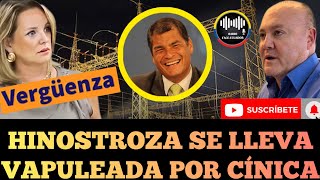 JANET HINOSTROZA QUEDA EN RIDICULO POR SU CINISMO CULPAR AL CORREISMO DE APAGONES NOTICIAS RFE TV [upl. by Yeliw424]