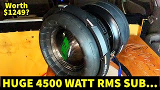 DEAF BONCES BIGGEST SUBWOOFER The 4512R Review [upl. by Irpac]