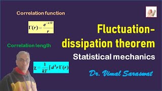 Fluctuationdissipation theorem  L41  Statistical mechanics [upl. by Ynatil]