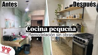 ✅ASI REMODELE UNA COCINA SIN OBRAS🔨 😱 INFONAVIT [upl. by Anuaf]